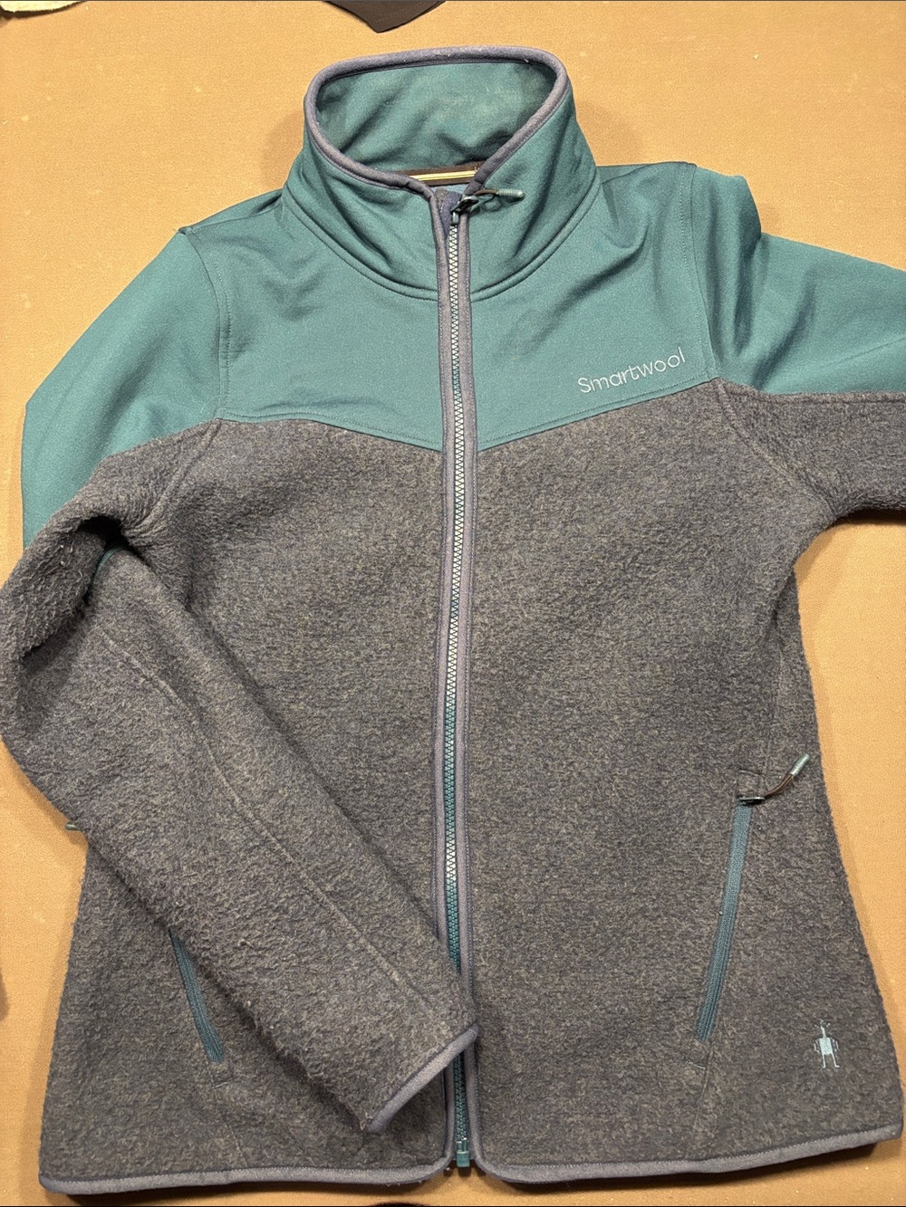 Smartwool Teal and Navy fleece jacket